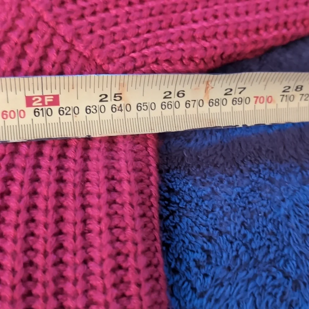 Joe Fresh| NWT Red Long Sleeve Mock Neck Midi Knit Sweater Dress - Picture 9 of 13